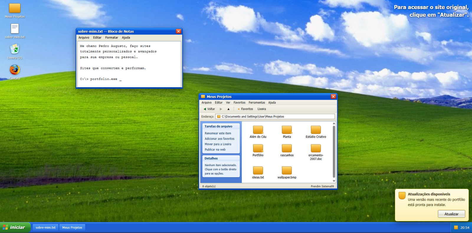 Windows XP foto 3 (grande, direita)